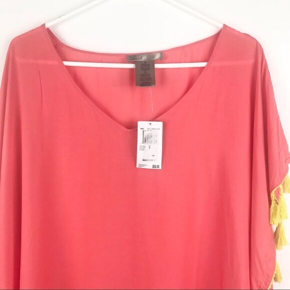 C&T Beach Coral Lily Beach Cover Up - Picture 3 of 10